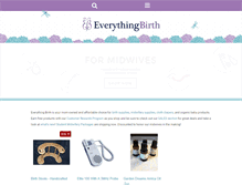 Tablet Screenshot of everythingbirth.com